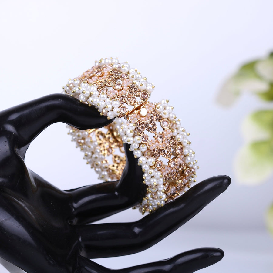 Pearl Single Gajra Bangles - Pehnaawaa