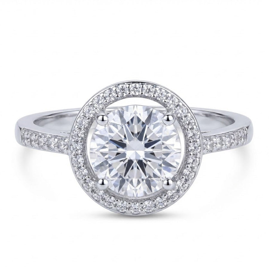 PLATINUM ROUND DIAMOND RING - Pehnaawaa