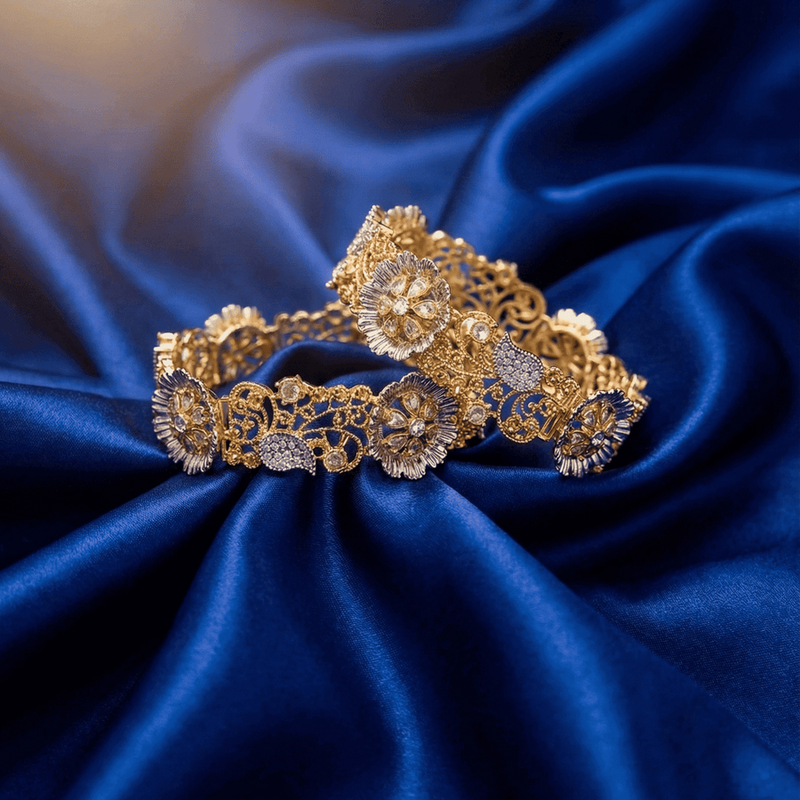 Royal Flora Gem Bangle - Pehnaawaa