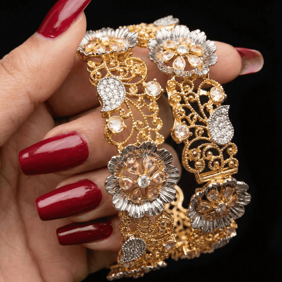 Royal Flora Gem Bangle - Pehnaawaa