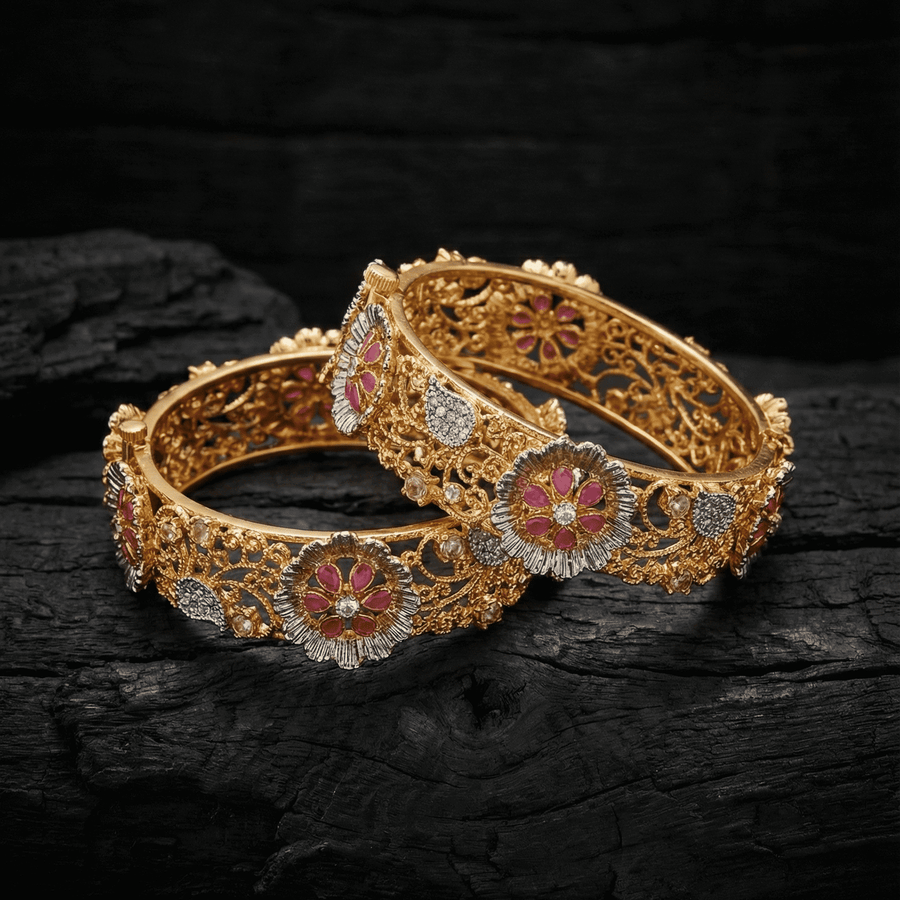 Royal Flora Gem Bangle - Pehnaawaa