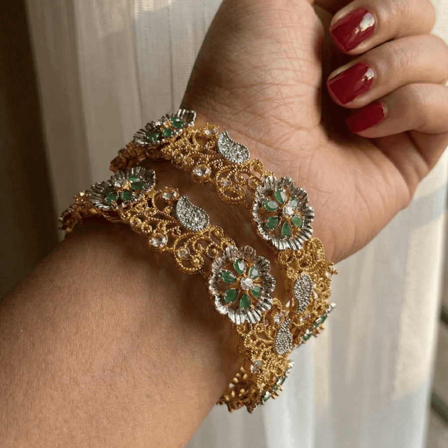 Royal Flora Gem Bangle - Pehnaawaa