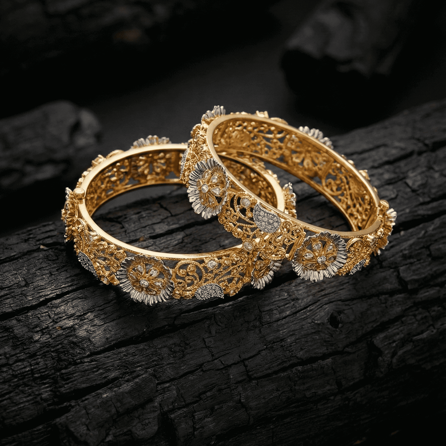 Royal Flora Gem Bangle - Pehnaawaa