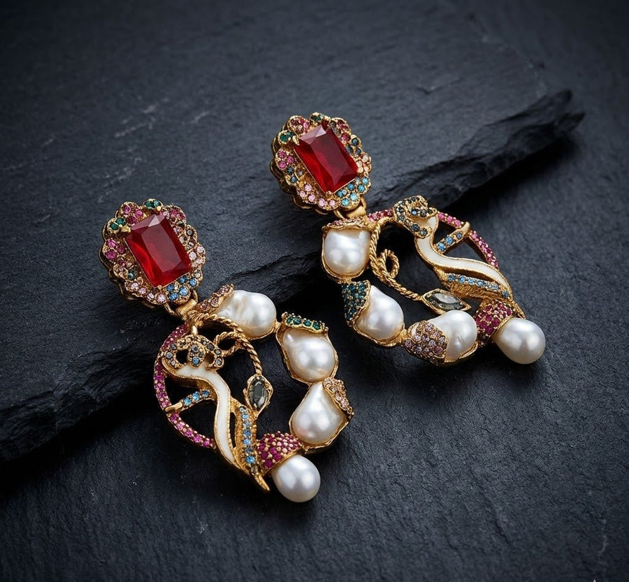 Royal Heirloom Earrings - Pehnaawaa