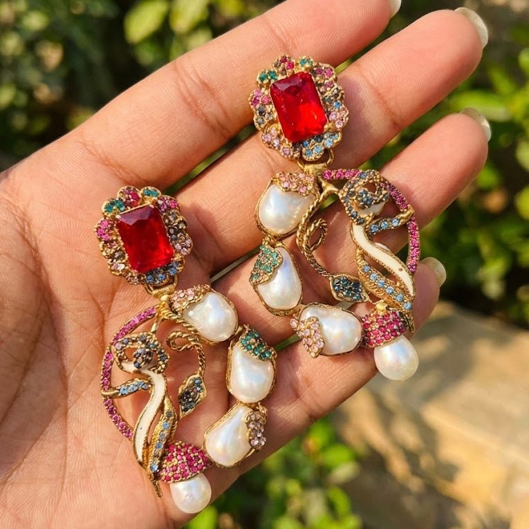 Royal Heirloom Earrings - Pehnaawaa
