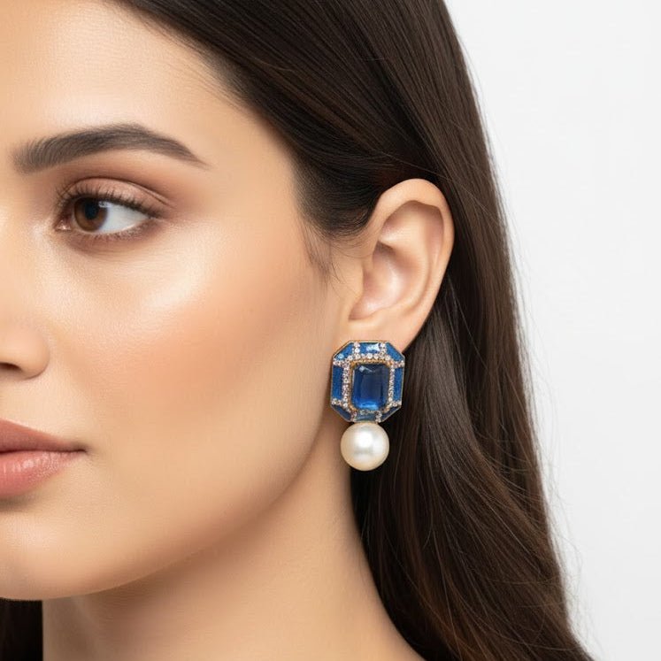 Sadaf Glow Studs - Pehnaawaa