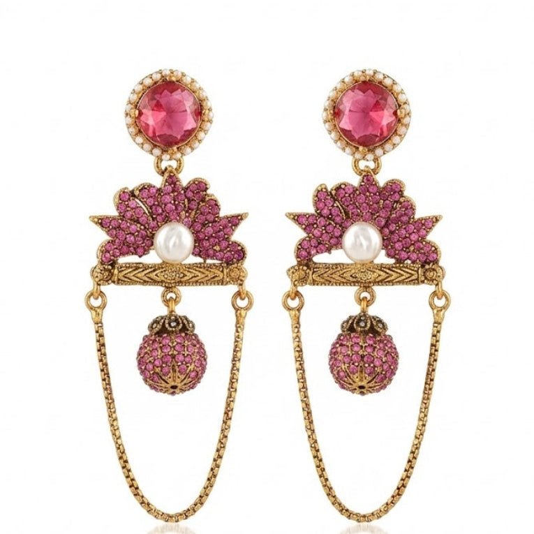 Shahi Noor Chain Earrings - Pehnaawaa