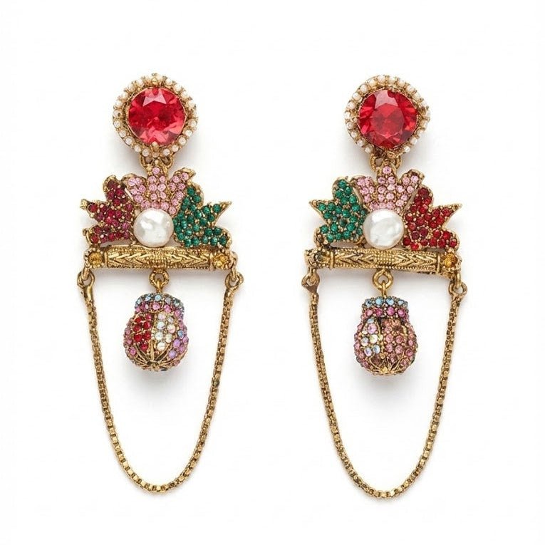 Shahi Noor Chain Earrings - Pehnaawaa