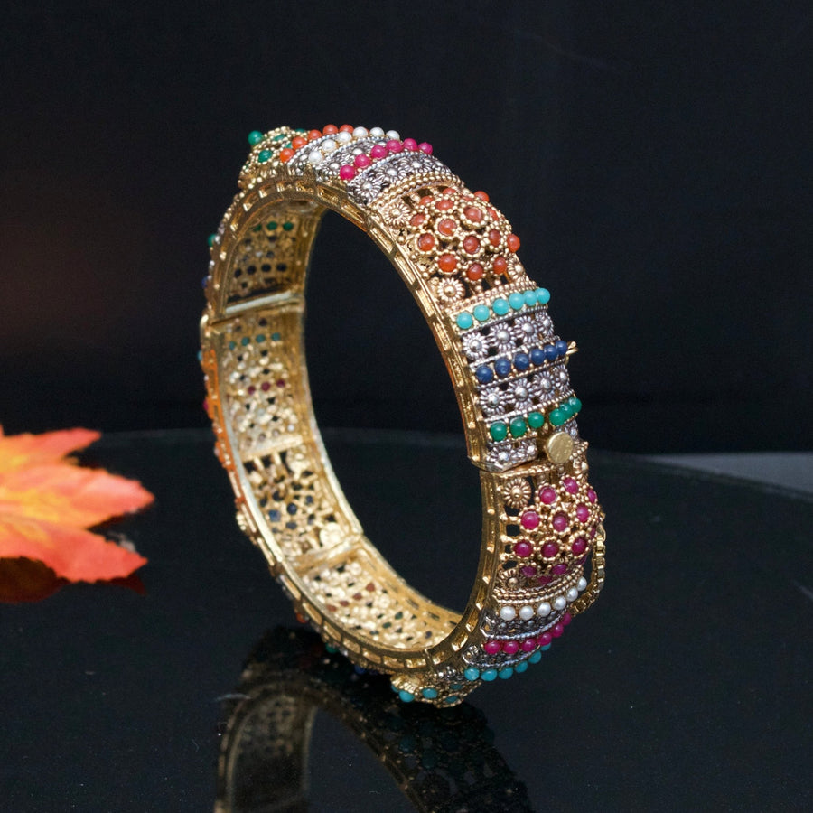 Single Temple Inspired Turkish Bangle - Pehnaawaa