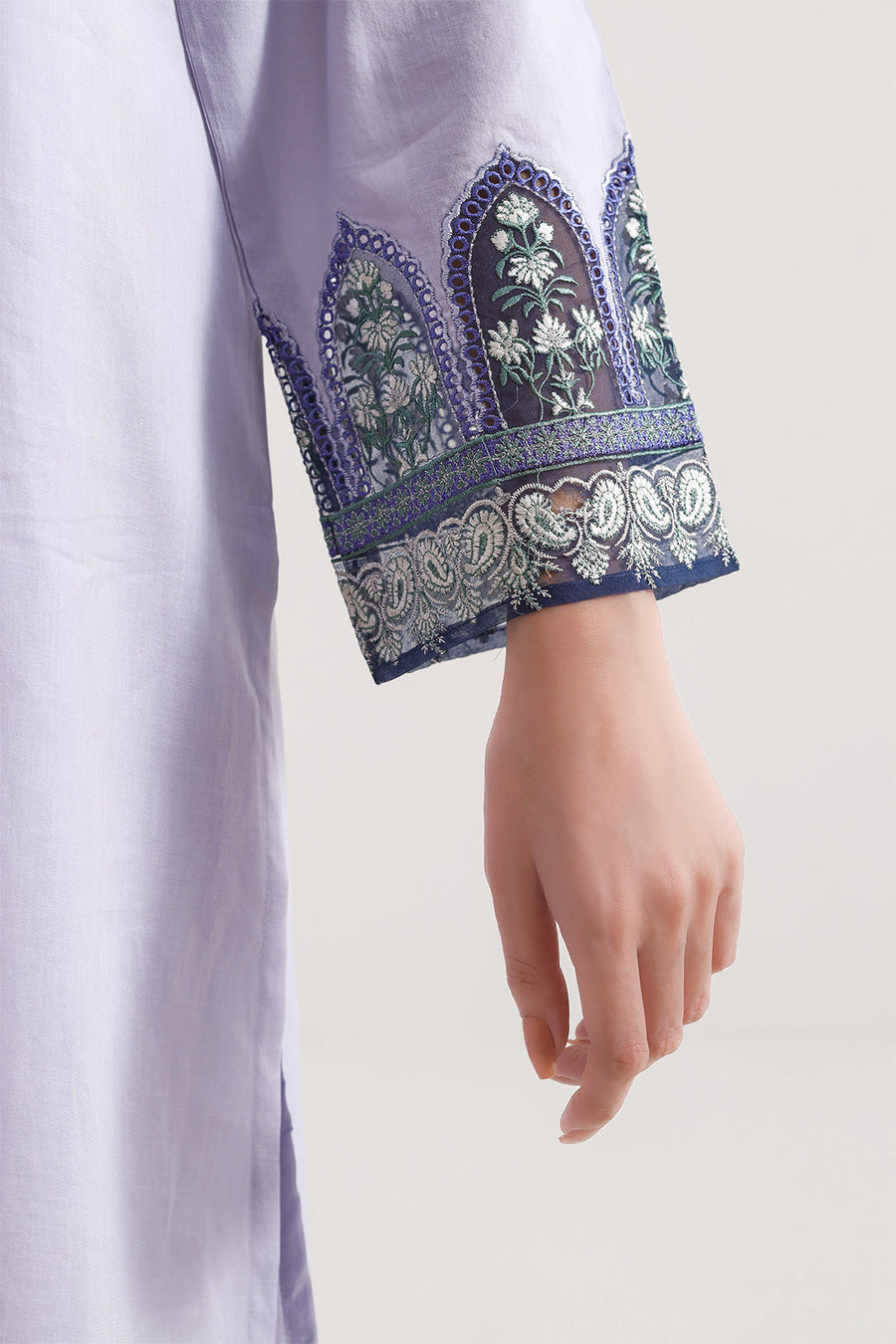 Stitched Embroidered Self Jacquard 2 Piece (Shirt/Trouser) - Pehnaawaa