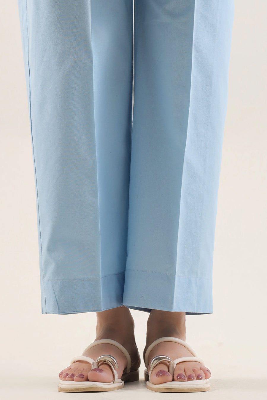 Solid Embroidered Poplin Stitched 2 piece (Shirt/Trouser) - Pehnaawaa