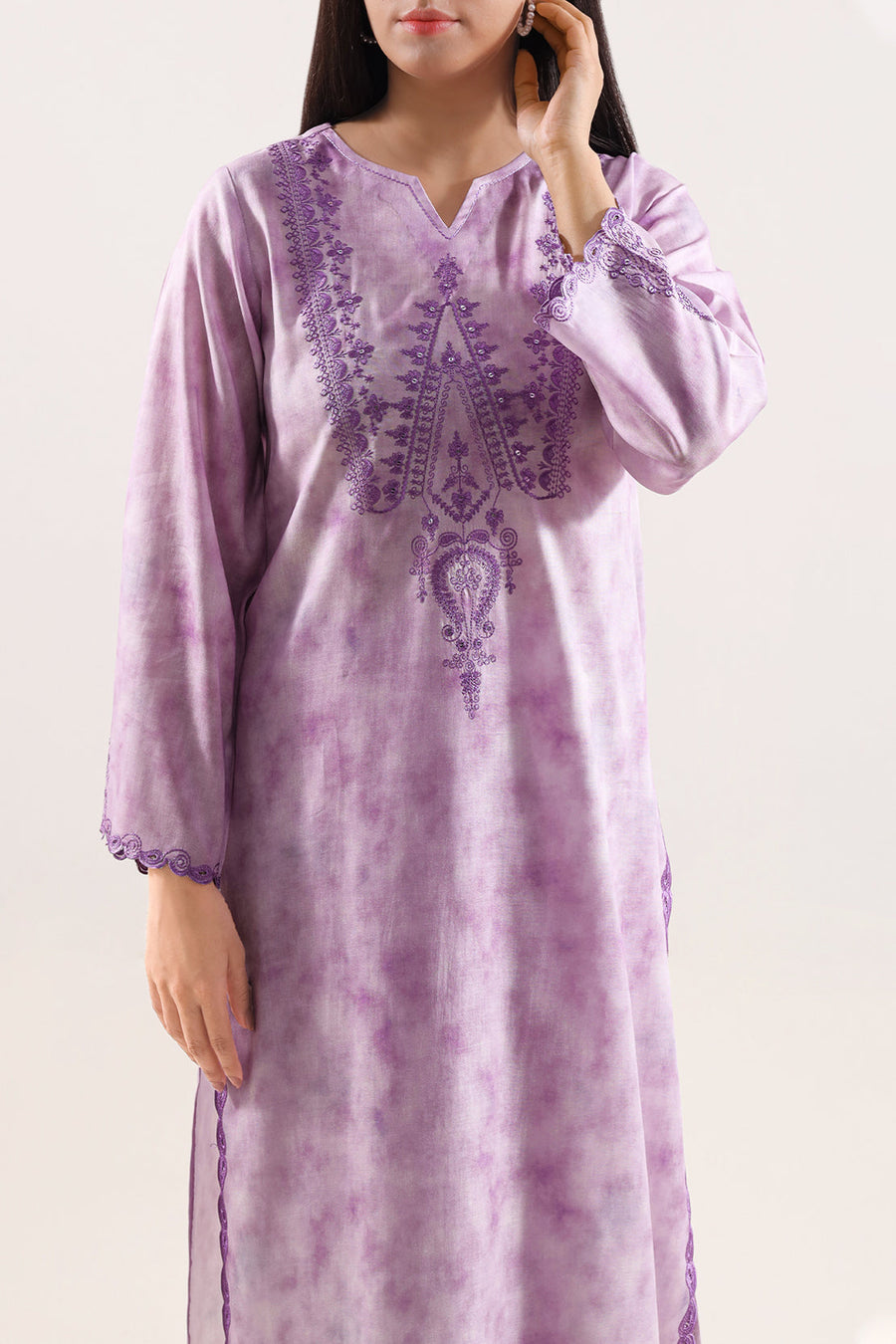 Printed Lawn Embroidered | Stitched 2803 122803 - Pehnaawaa