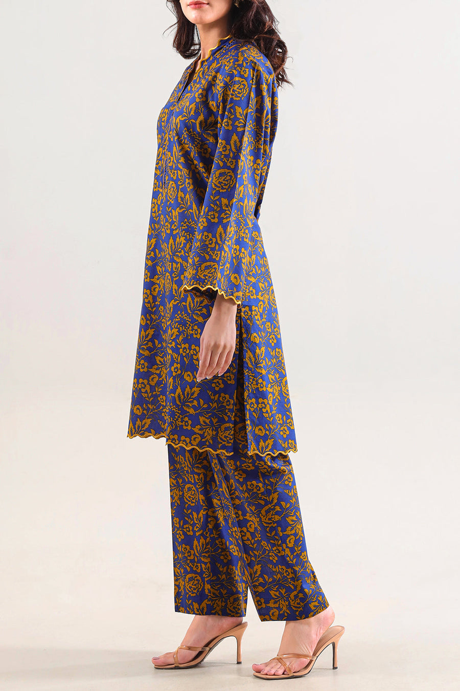 Stitched Printed Embroidered Lawn 2 Piece (Shirt/Trouser) - Pehnaawaa
