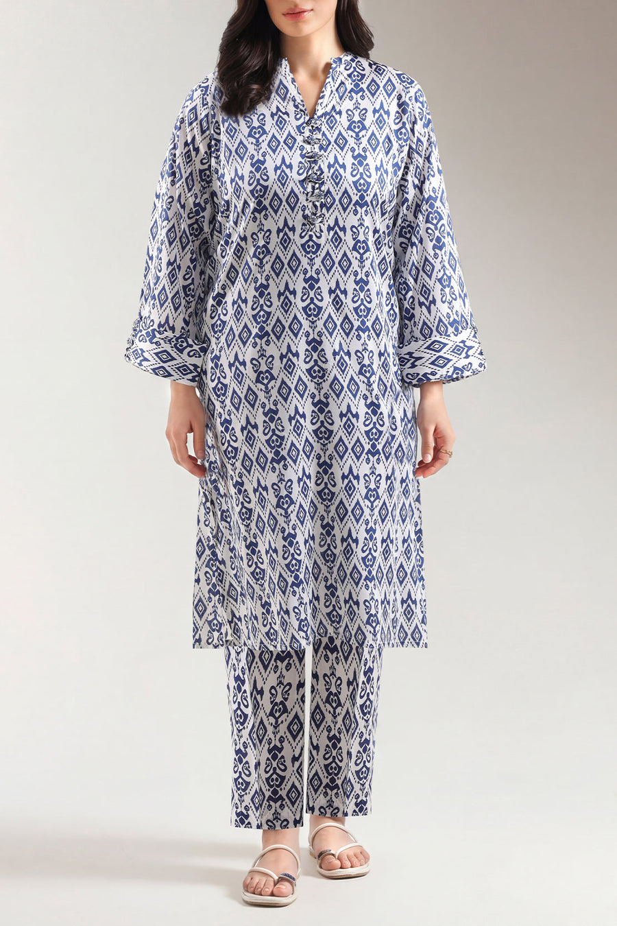 Printed Arabic Lawn Stitched 2 Piece (Shirt/Trouser) - Pehnaawaa