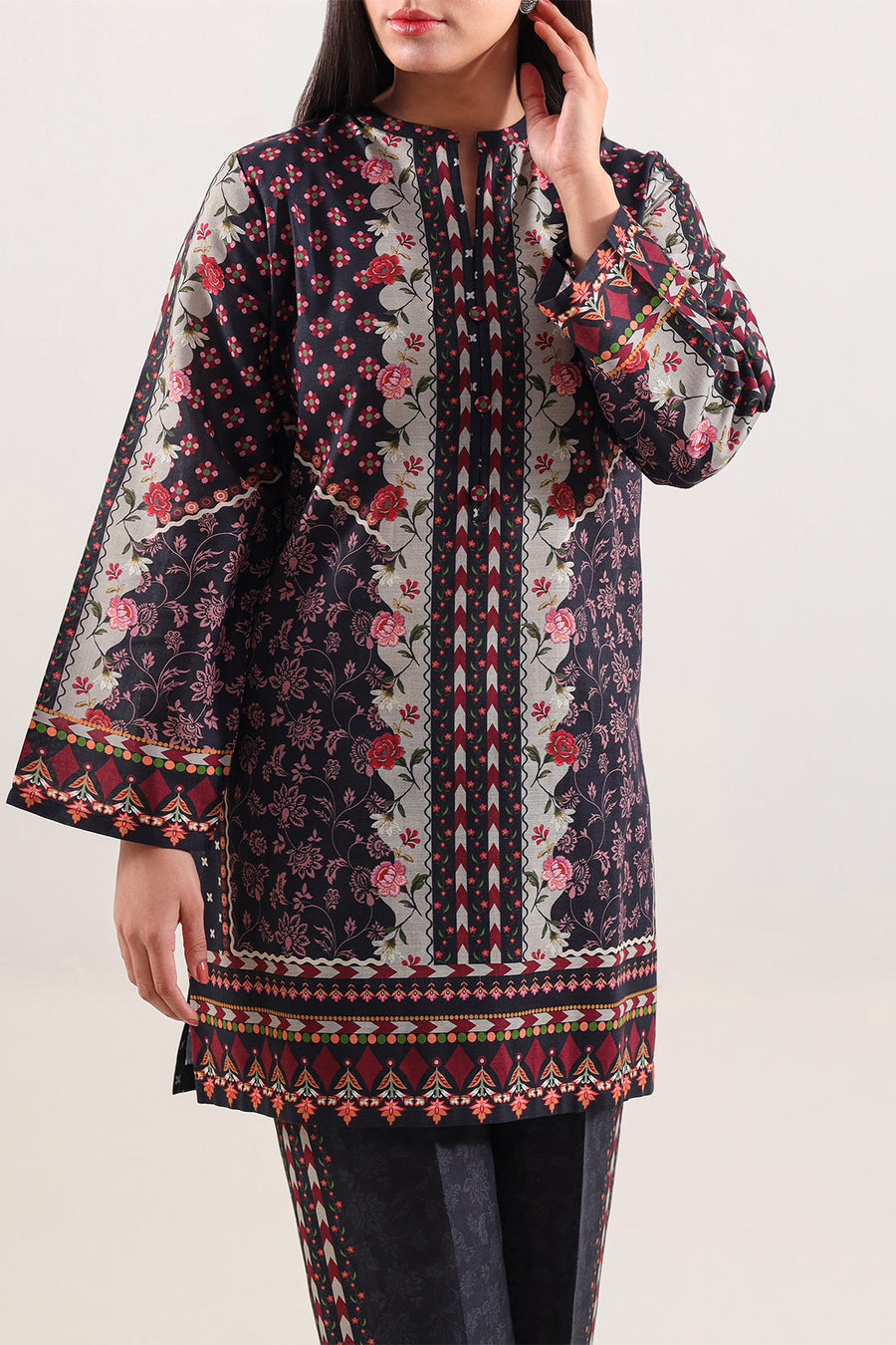 Multi Khaddar Printed | Stitched
