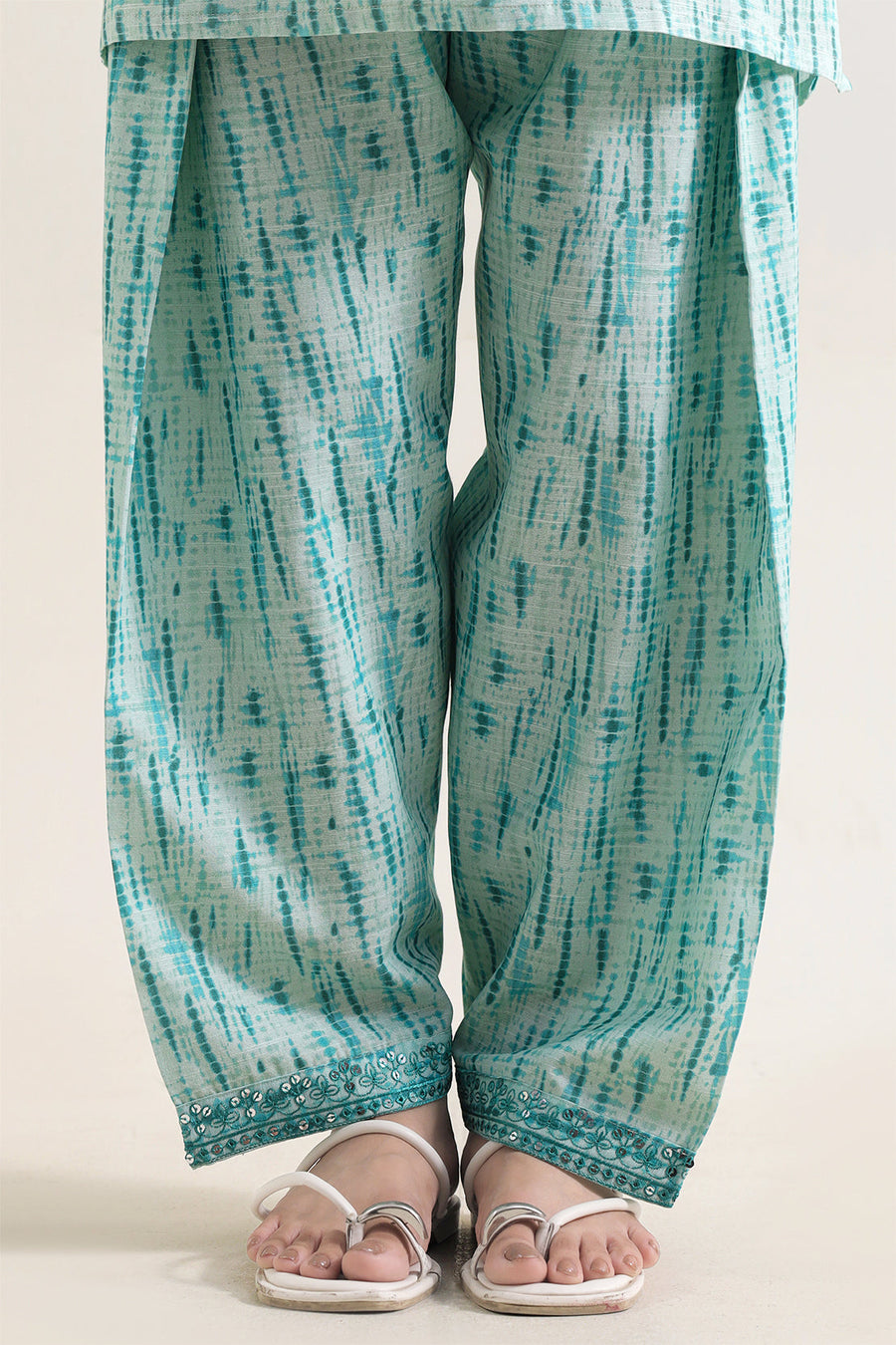 Printed Embroidered Khaddar Stitched 2 Piece (Shirt/Trouser) - Pehnaawaa