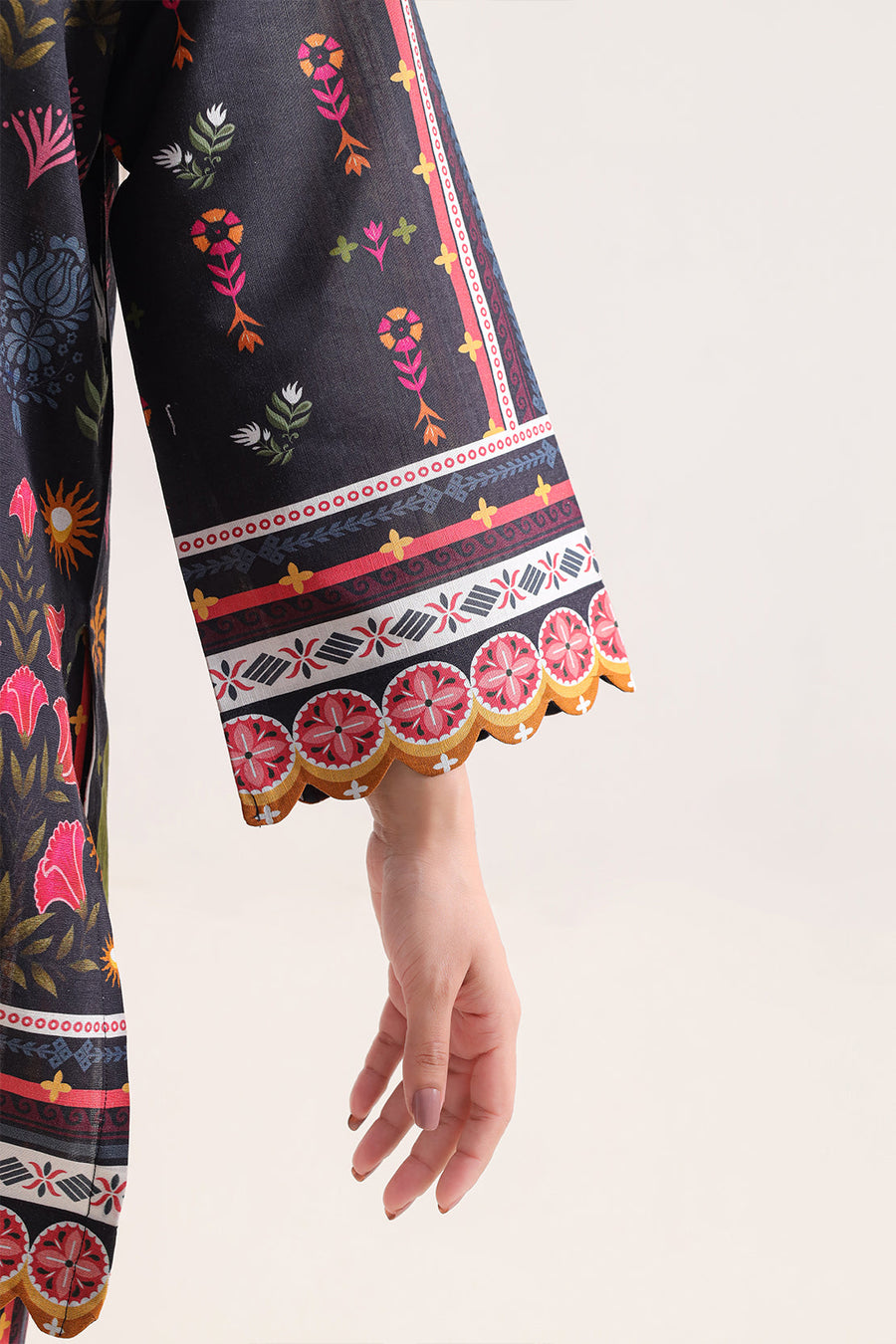 Printed Khaddar Stitched 2 Piece (Shirt/Trouser) - Pehnaawaa
