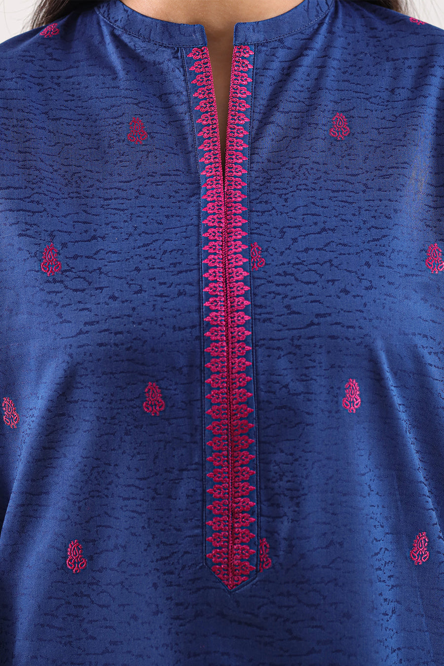Cotton Jacquard Stitched 2 Piece (Shirt/Trouser) - Pehnaawaa