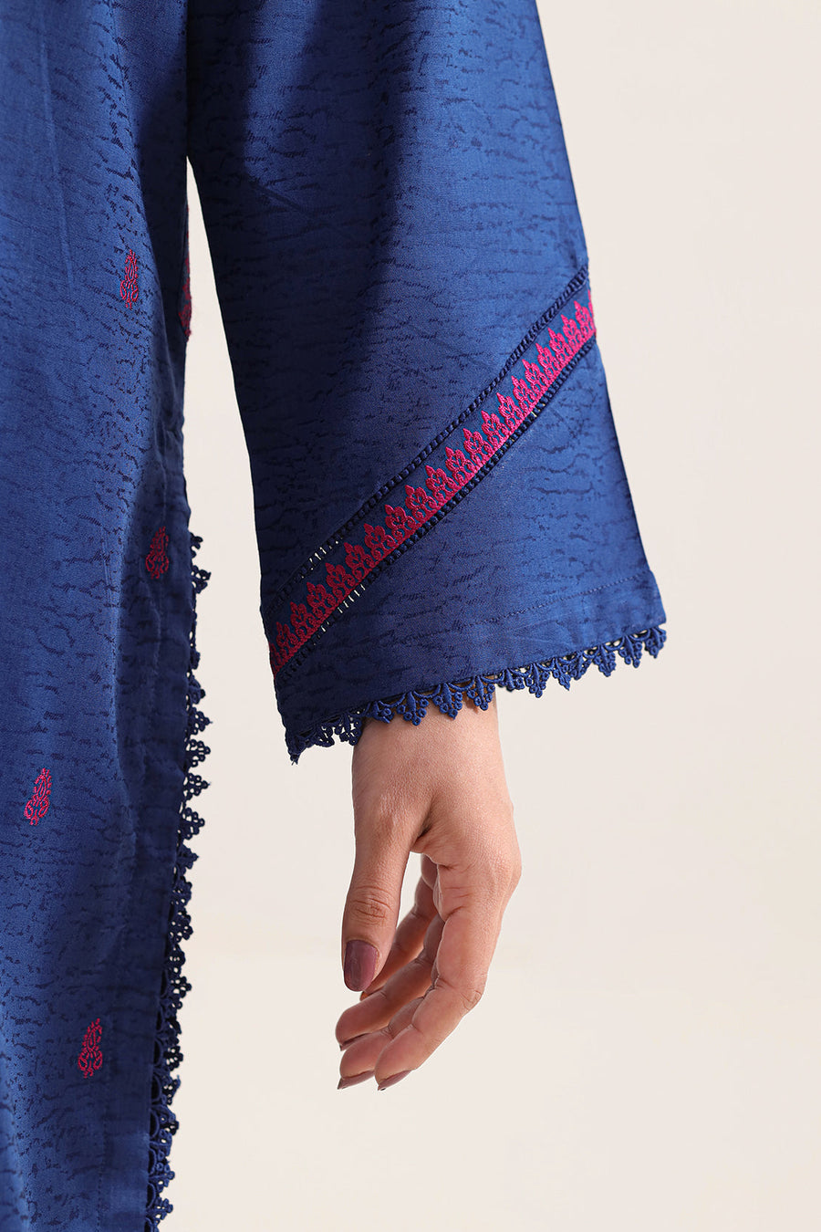 Cotton Jacquard Stitched 2 Piece (Shirt/Trouser) - Pehnaawaa