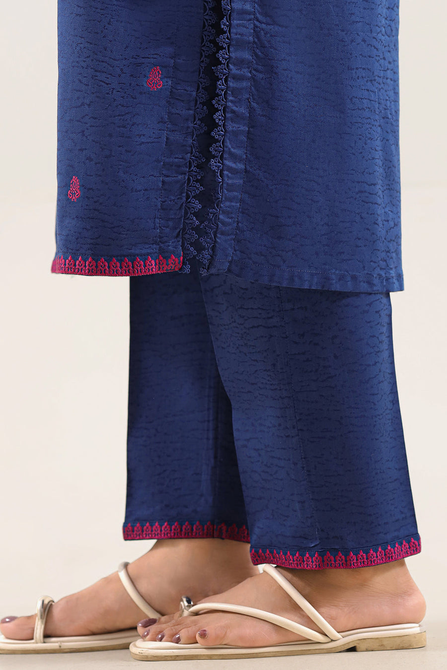 Cotton Jacquard Stitched 2 Piece (Shirt/Trouser) - Pehnaawaa