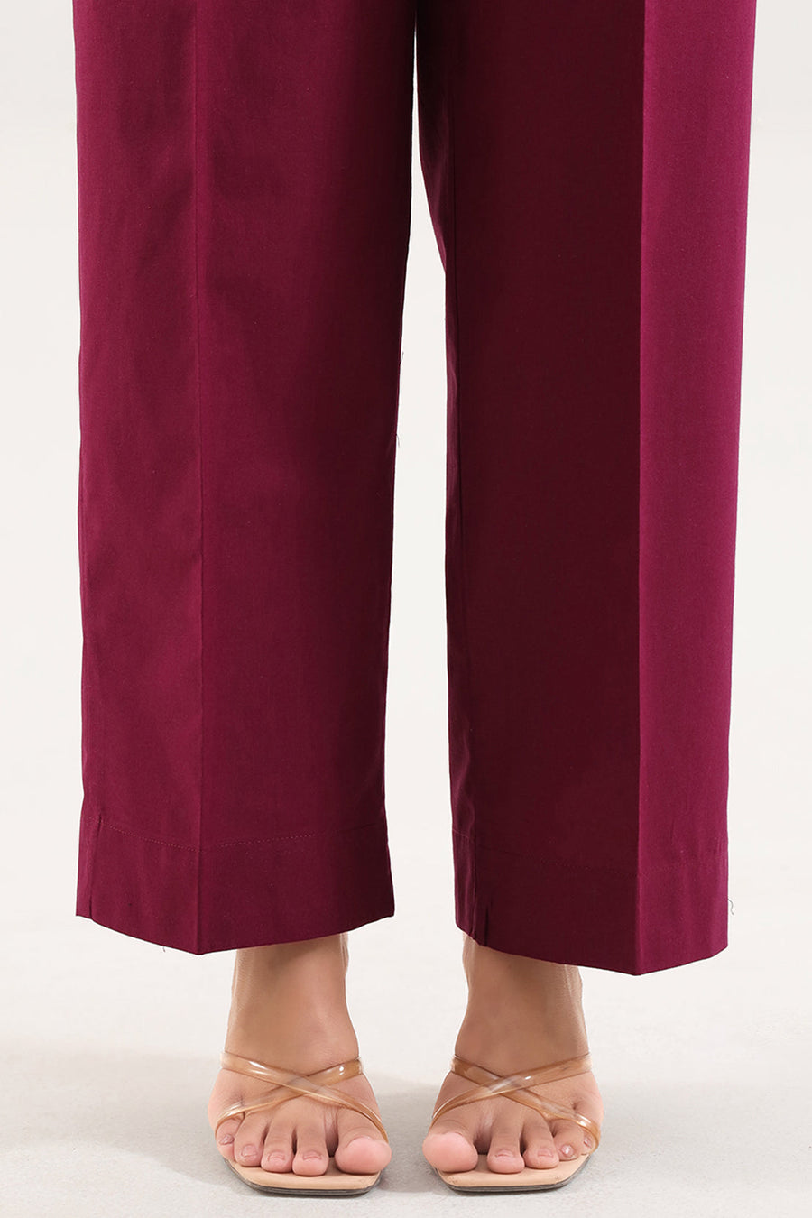 Solid Embroidered Poplin Stitched 2 piece (Shirt/Trouser) - Pehnaawaa
