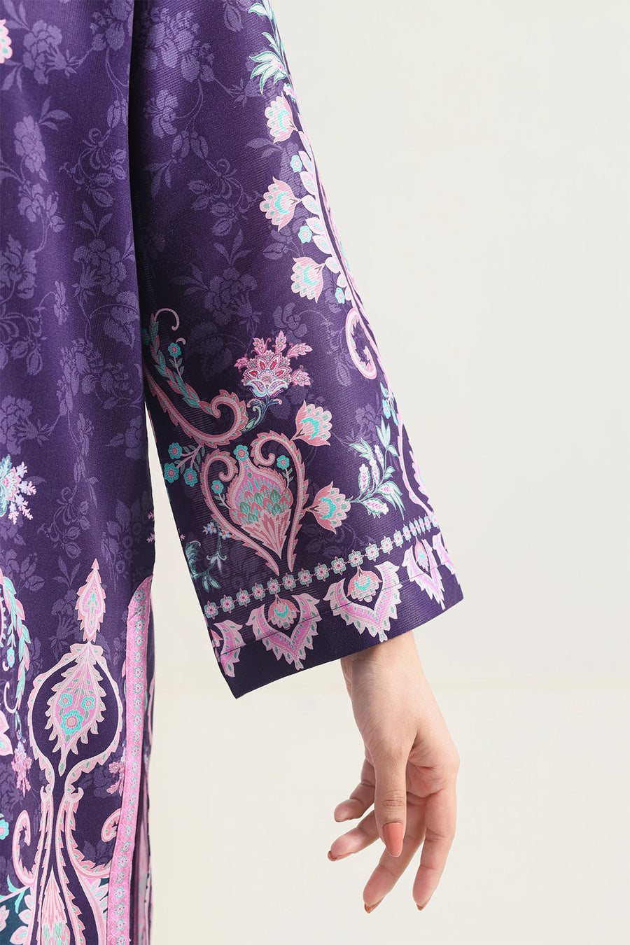 Purple Printed | Stitched - Pehnaawaa