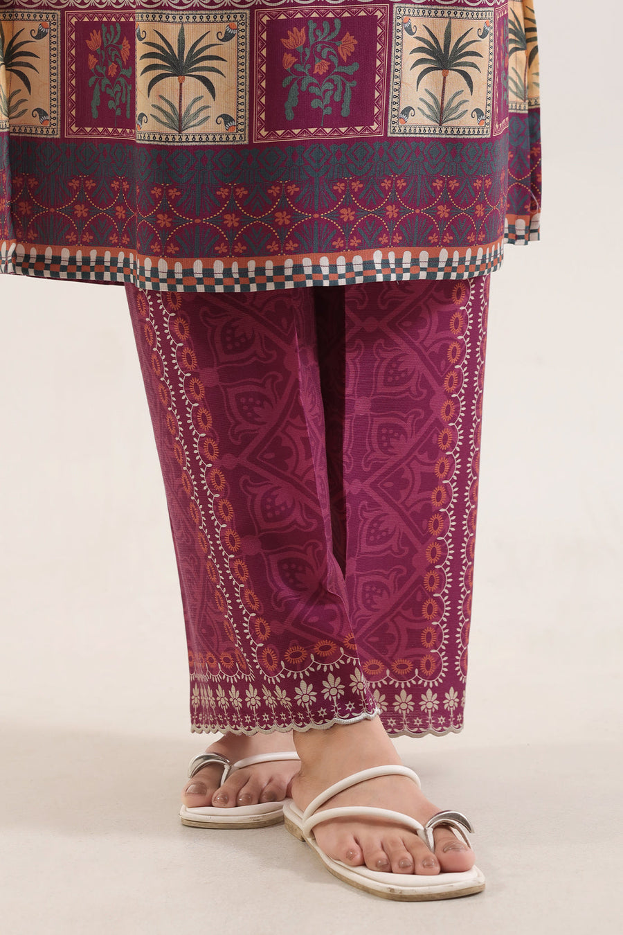Printed Corduroy Stitched 2 Piece (Shirt/Trouser) - Pehnaawaa