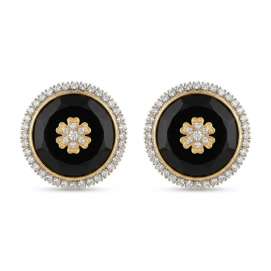 Elegant Round Stud Earrings Collection