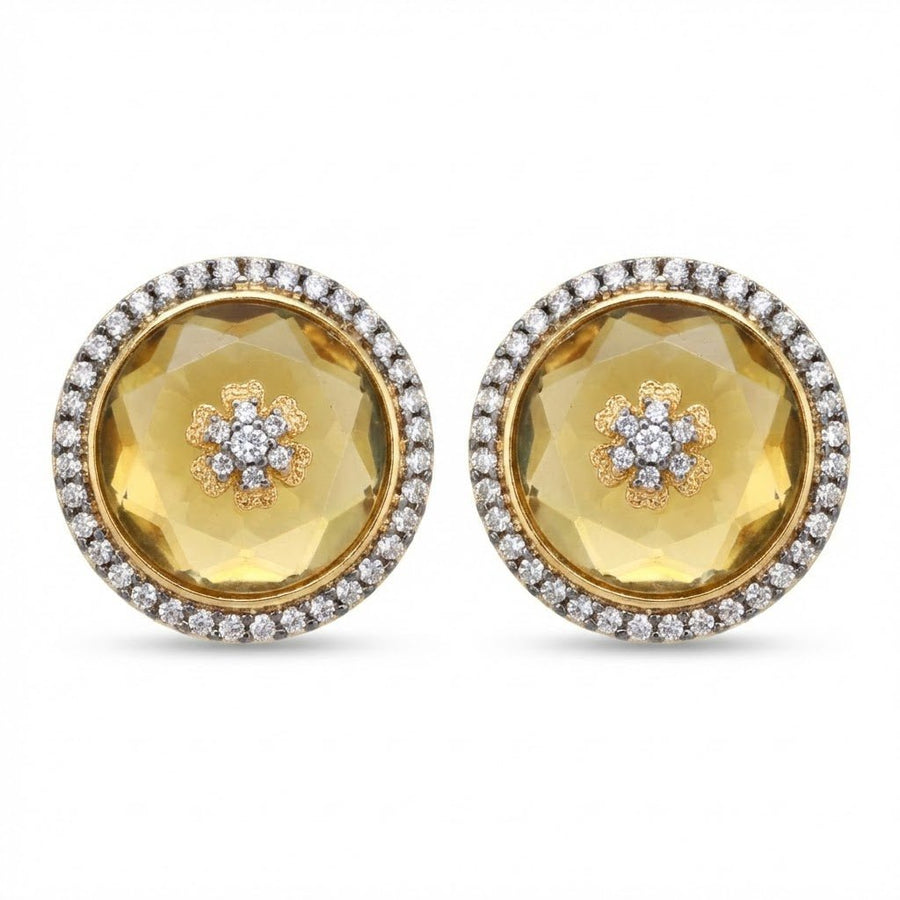 Elegant Round Stud Earrings Collection