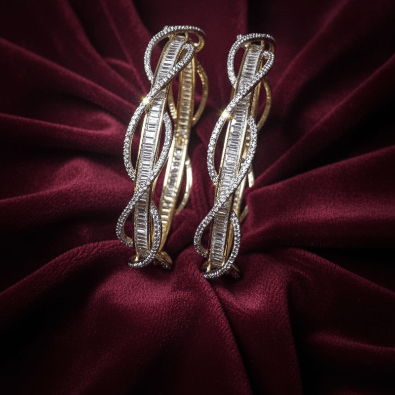 The Heritage Zircon Bangle - Pehnaawaa