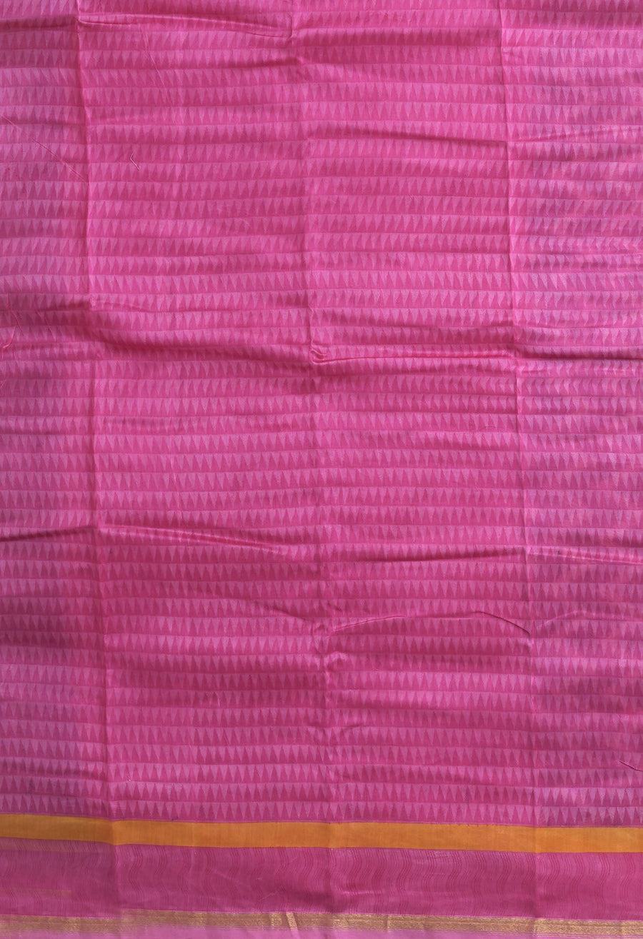 Black-Pink Pure Designer Printed Chanderi Sico Saree-UNM82866 - Pehnaawaa