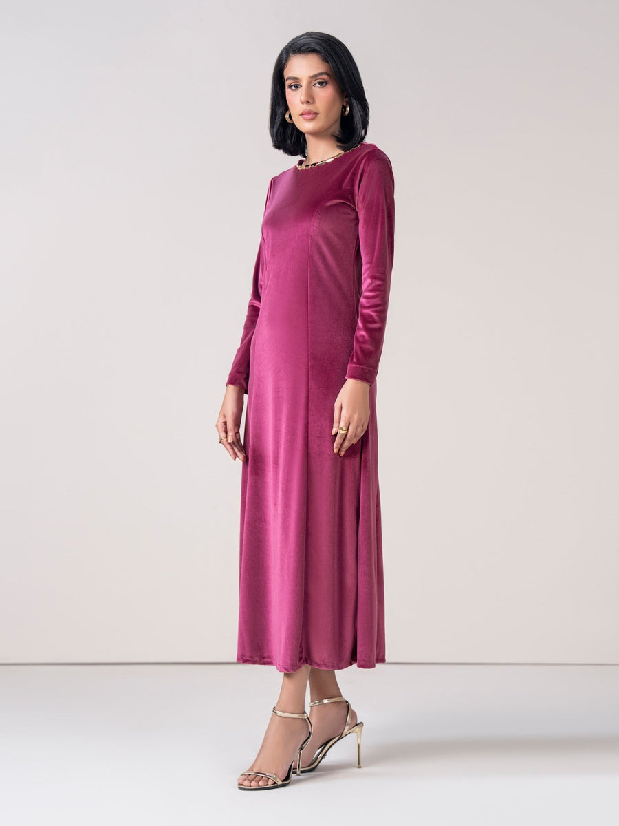 Velour Dress (Pret) - Pehnaawaa