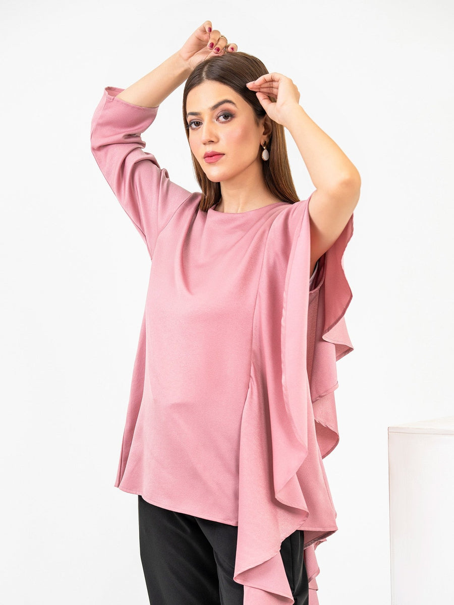 Viscose Ruffle Top - Dyed - Pehnaawaa
