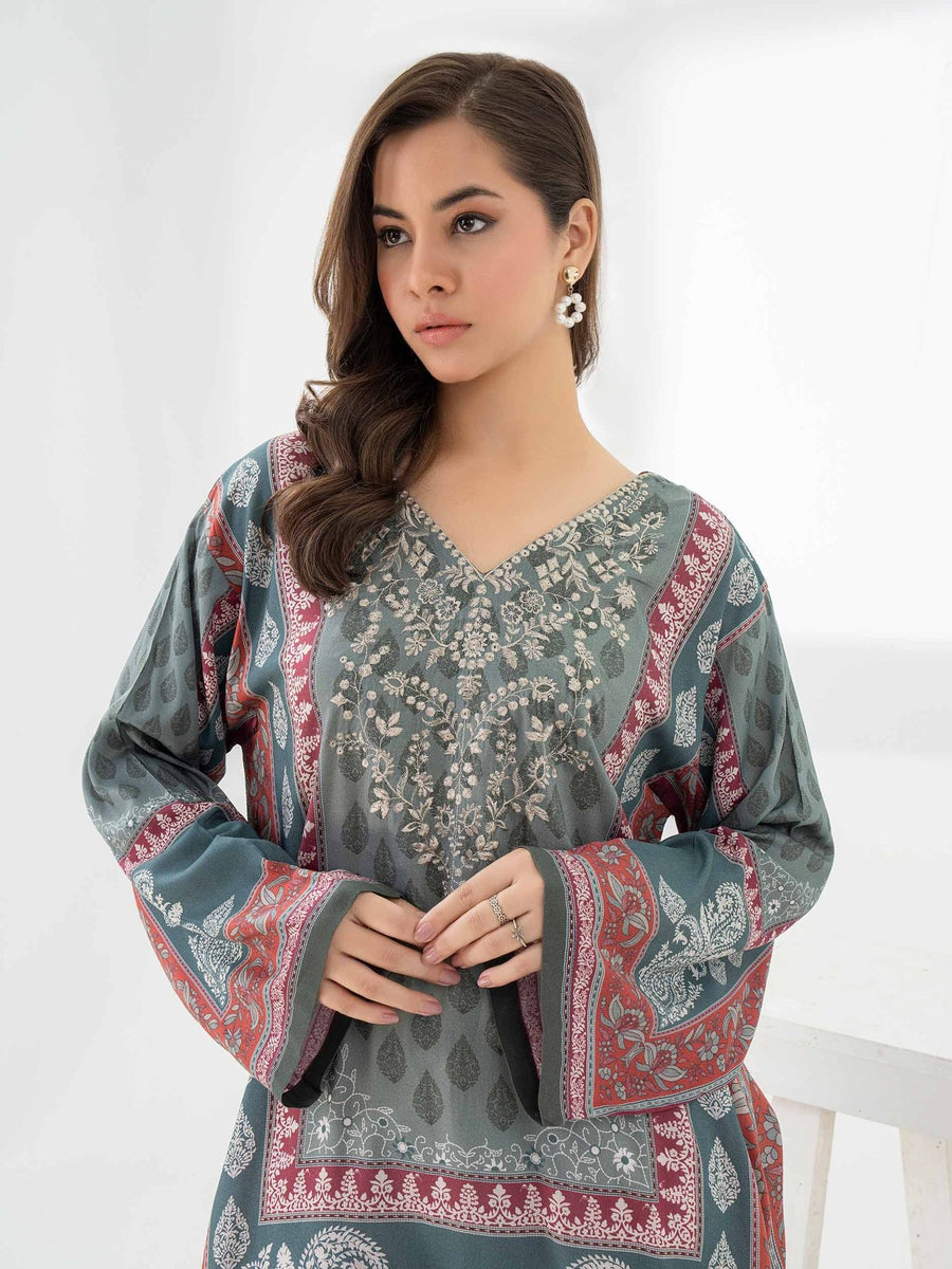 Viscose Shirt - Embroidered (Pret) - Pehnaawaa