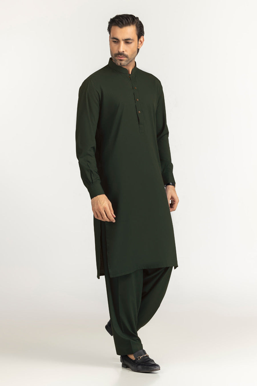 Off-White Cotton Lawn 2-Piece Men's Kurta | Mandarin Collar