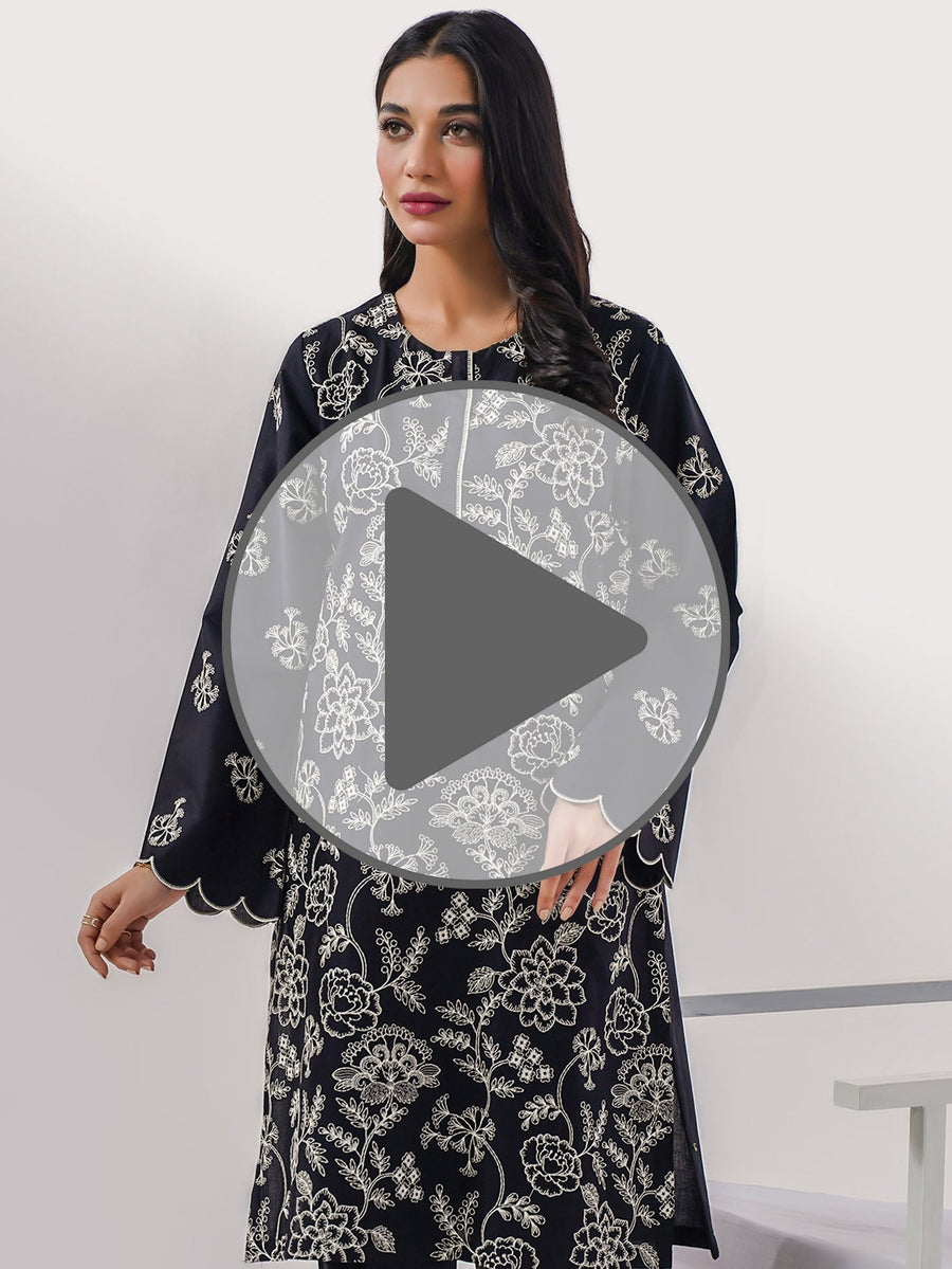 Winter Cotton Shirt - Embroidered(Pret) - Pehnaawaa