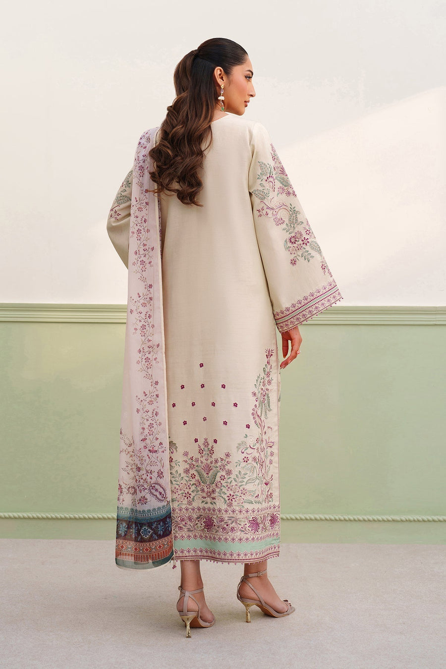 Printed Raw Silk FORMAL | 3-Piece No.2 V2 5T