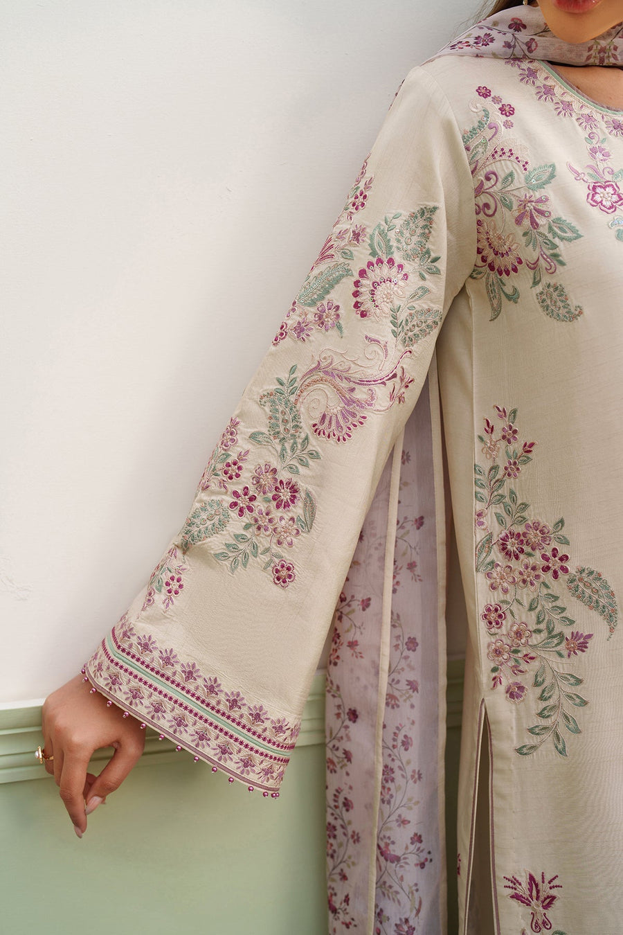 Printed Raw Silk FORMAL | 3-Piece No.2 V2 5T