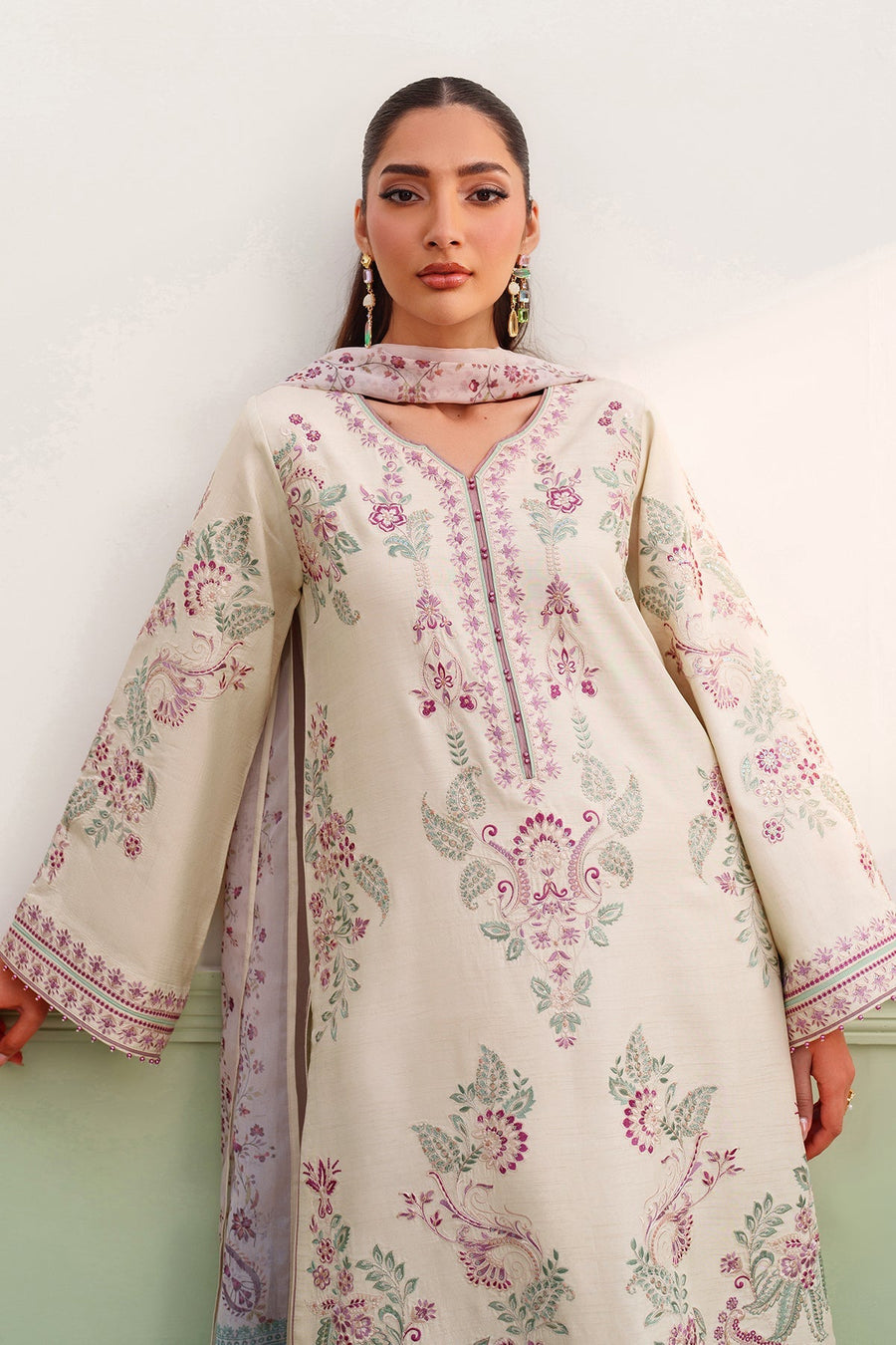 Printed Raw Silk FORMAL | 3-Piece No.2 V2 5T