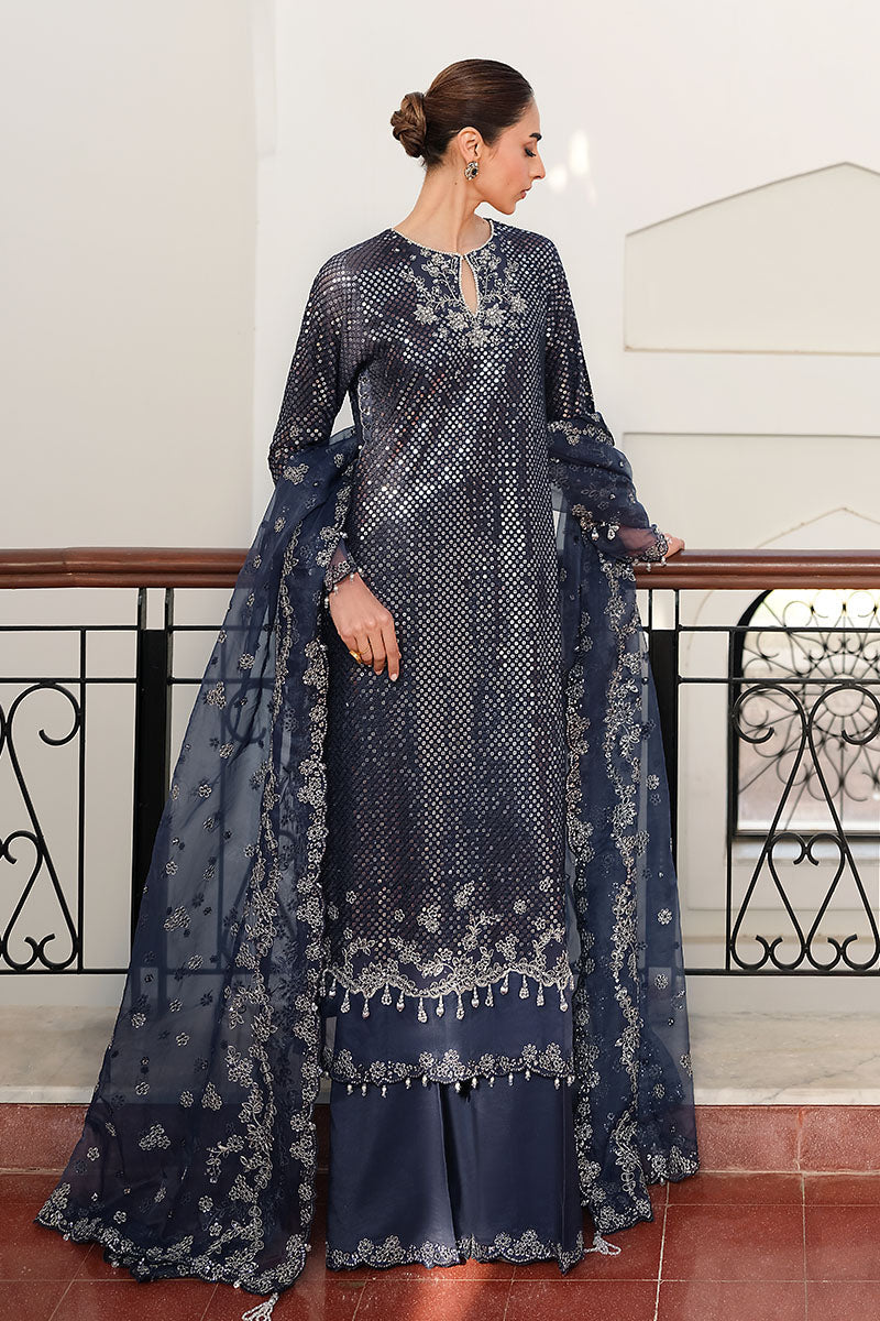 WHISPERING WILLOW-3PC SILK EMBROIDERED PRET