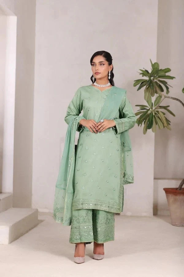 Mint Vintage 3piece stitched ready to wear for women