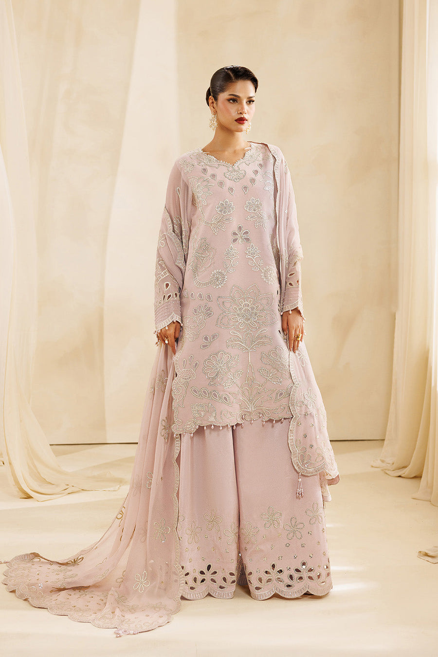 Rosair Embroidered Chiffon 3-Piece Formal Suit