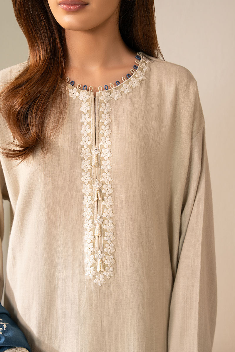 PEARL BLUE-2PC (SHIRT & DUPATTA)