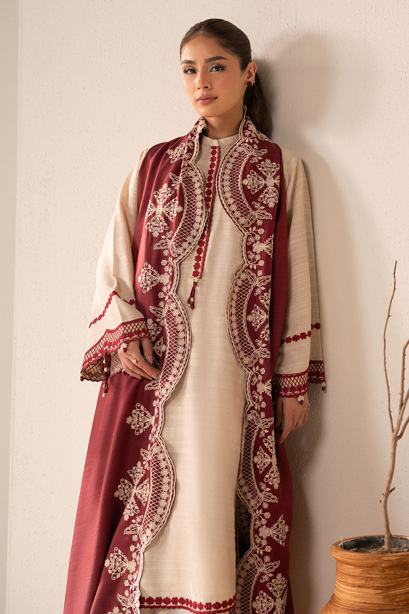 CRIMSON BLUSH-2PC (SHIRT & DUPATTA) - Pehnaawaa