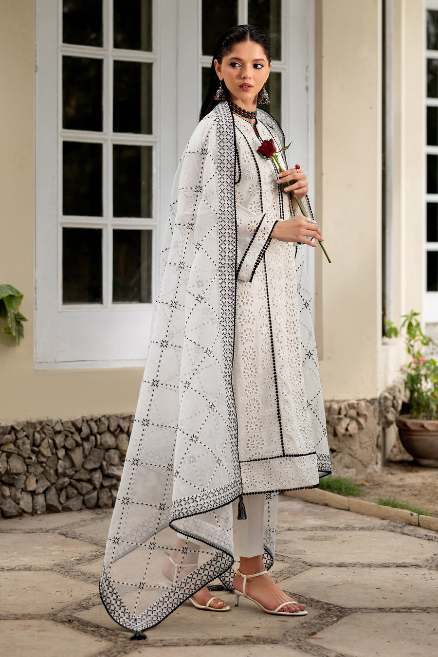 Linnea Eyelet Embroidered Lawn 3-Piece Suit
