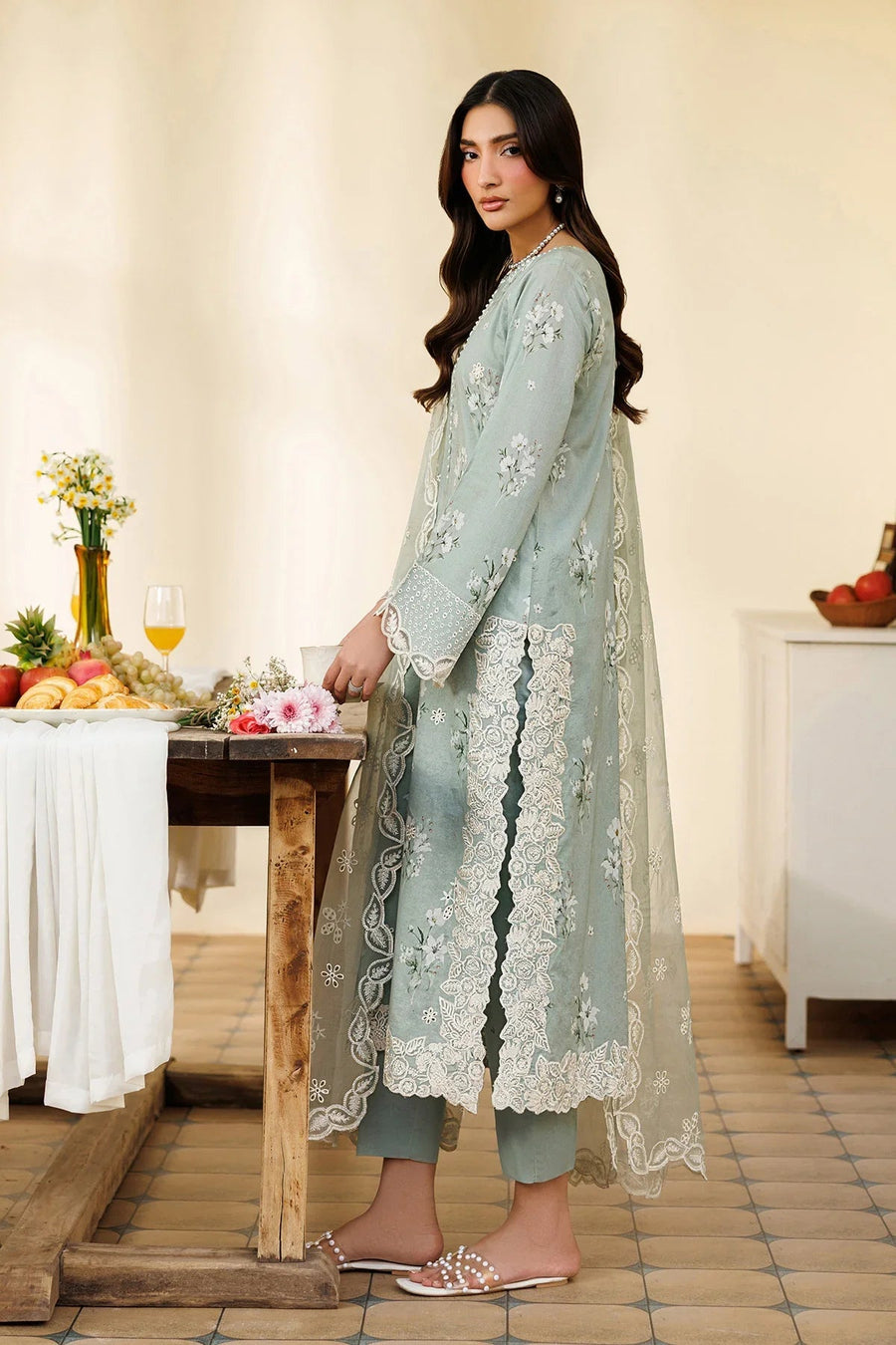 Ramih Embroidered Printed Lawn 3-Piece Suit