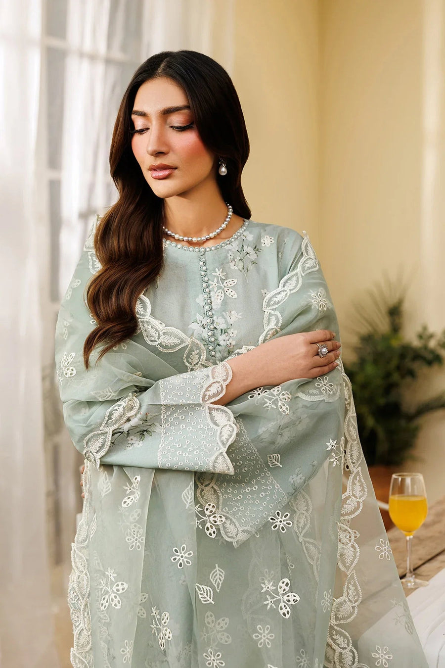 Ramih Embroidered Printed Lawn 3-Piece Suit