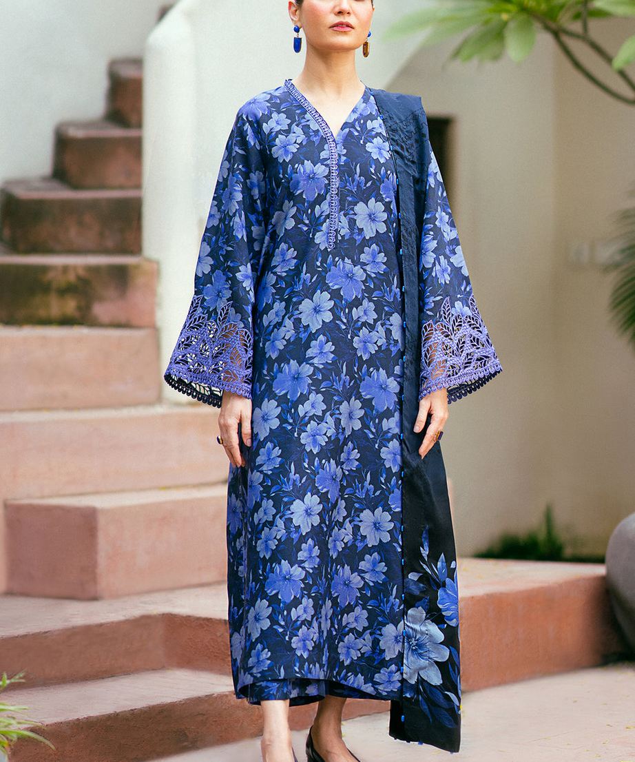 EMBROIDERED VISCOSE 3-Piece