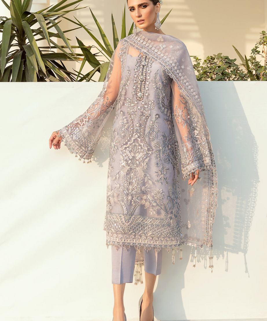 EMBROIDERED NET 3-Piece