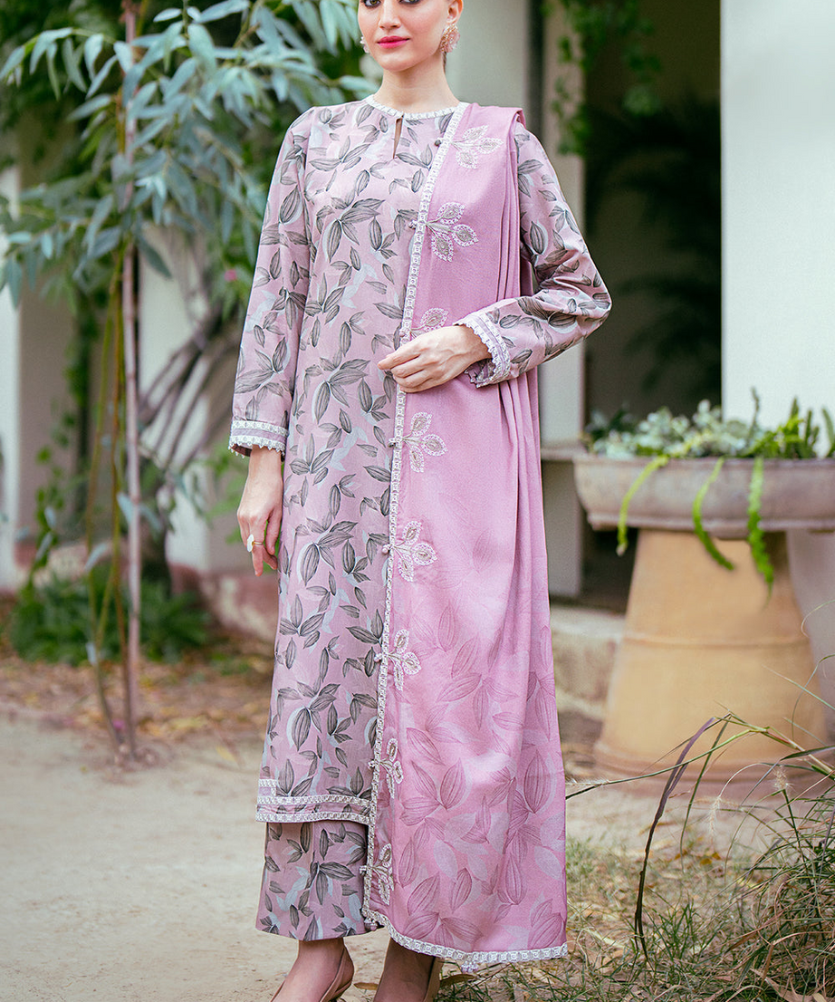 EMBROIDERED VISCOSE 3-Piece